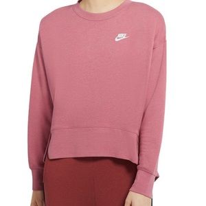 NWT! Nike Womens Pink Crew Neck Sweatshirt Medium
